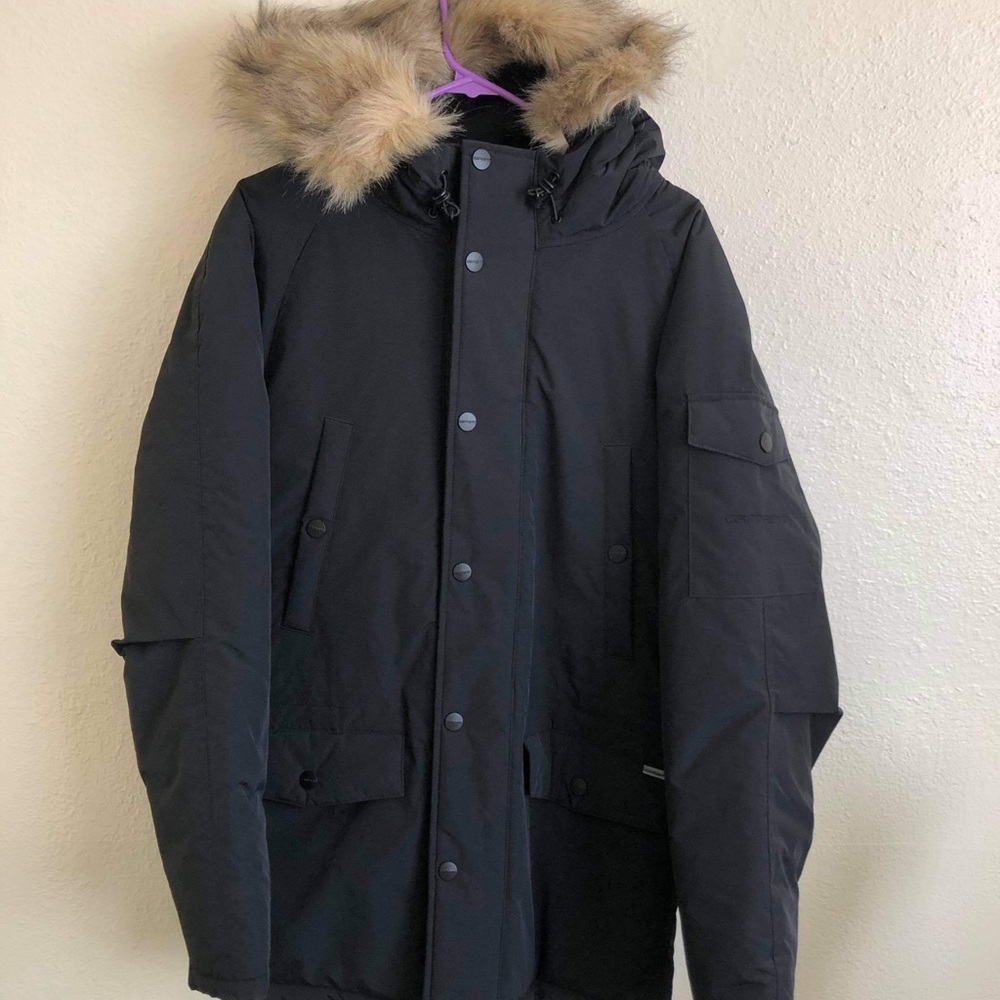 Carharty WIP Anchorage parka, Mens small, black